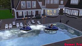 shippuden cap 3 madara pool party with tsunade