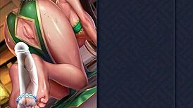 Ep3: Rubbing Thick Cock with Sibyl’s Feet in Kinky Hentai