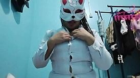 Voluptuous Filipina Teases with Sensual Boob Play and Naughty Moves