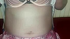 Using Vibrator In Sexy Underwear For Intense Orgasm