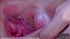 Very Skinny Model Masturbating with Dildo for First Time! 😍