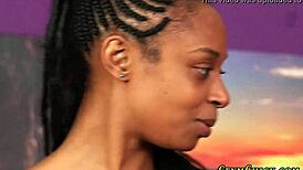 Ebony Domina Jerks Off In Humiliating CFNM Session