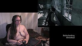 Naked Brunette BBW Playthrough Part 15