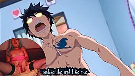 Dirty Hentai With Hairy Half-Breed Pussy Fucking