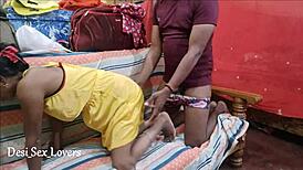 young horny indian wife enjoys tight ass fucking with pussy play