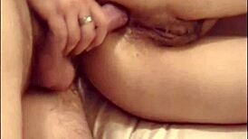 A woman of a gun smitten with anal with her mate