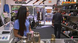 Amateur Babe Gets Nailed At The Pawnshop