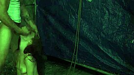 blonde teen in stockings having her first rough outdoor public hook-up