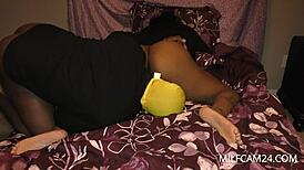 Black Teen Couple Engages in Steamy Webcam Sex