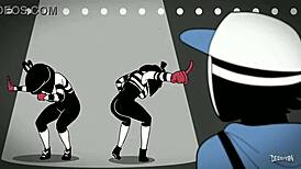 Cartoon figure fkkdajufhslpa in silly adventure