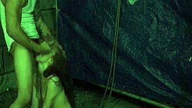 blonde teen in stockings having her first rough outdoor public hook-up