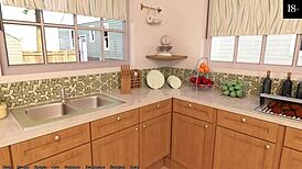 teacher whore plays dirty pool games with monster cock in hentai action