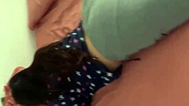 niece wanted to leave my room, so i pulled her pants, but seeing her big ass, i couldn't let her go