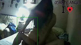 having sex with my boyfriend while the cuckold spies on us