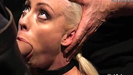 blonde sub taking that cock deep in her gaping ass, damn! 😈