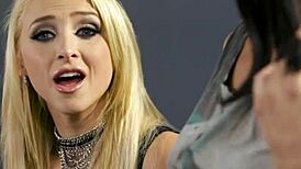 hey, check this spex teen scissoring a hot milf