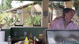 nadia styles gets a big cumshot on her face