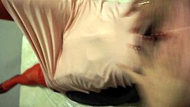 Bora-bora amateurs tease tits in stockings and pussy play.