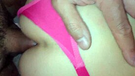 Blonde Gets Assfucked And Cum Inside