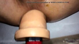 Intense action on the dildo with a great fulfillment