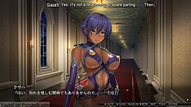 Busty princess undergoes hypnosis in visual novel 25.