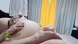 Qingteng sister entangles in nighttime couple doggystyle blowjob handjob quickie wet pussy fucking riding