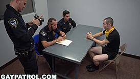 Gay Patrol - Pimp Busted, His Gay Hoes Take Cop Dick For Daddy