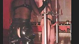 Rubbernurse Agnes Delivers Brutal Spanking and Severe Caning to Slave