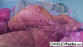 Charley Wakes Up Horny And Masturbates Brunette Nude Babe Solo Big Tits