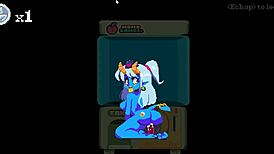 Flip Witch Pixel Hentai Game Episode 2: Huge Sextoy Penetrates Big Monster Girl