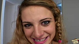 Curly Blonde Craves Deep Anal Over Pussy Action