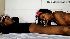 Eu Estava Cheia De Tesão Então Não Aguentei E Acordei O Black Pra Me Comer Gostoso - Casal Black Rj Ofc