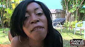 Outdoor scene with angles and facial focus