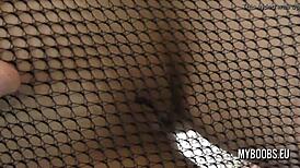 Busty teen 18+ in hotel room spanking and blowjob when she is bondage