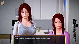 my new family episode with big ass brunette and redhead in erotic game 😏