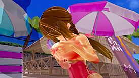 Big Ass Hentai Babe Squirts In Swimsuit Creampie