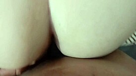 Incredible Ass Movement At Home After TV, Letting Him Fill Her Big Latina Pussy.