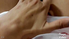 Intriguing latina Ginger Paris queen pissing during masturbation