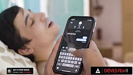 slutty sophia leone gets her tight pussy wrecked while her cuckold boyfriend watches in shock