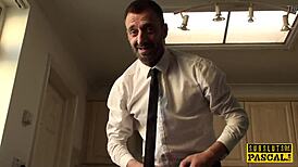 tattooed british submissive gets roughly fucked in domination scene