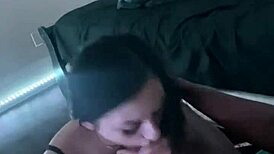 after a long day at work, mia needs to suck her black dick