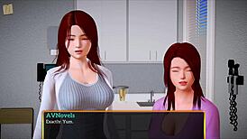my new family episode with big ass brunette and redhead in erotic game 😏