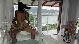 galopando gostoso no pau do turista fucking sunset