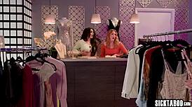 Kimmy Kimm Sucks Erica Cherry's Big Cock Before Eva Maxim Fucks Teen Hard