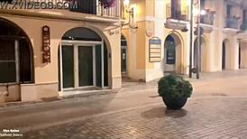 Horny Girl Gets Fucked In Street!