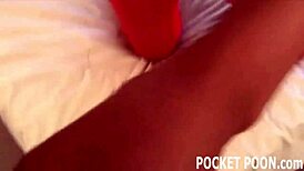 Big White Cock Penetrates Tight Black Pussy Deeply
