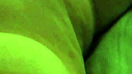 Ticklish chubby wife laughs during playful session