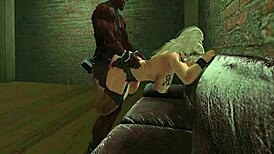 blonde hentai babe takes big cock in wild interracial mix