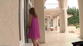 Threesome with double penetration and anal – European hottie