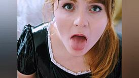 Shannon's Sloppy Spitty Blowjob Leads To Creampie In Heels